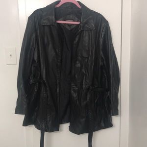 Outbrook Womens genuine leather jacket Size 2X